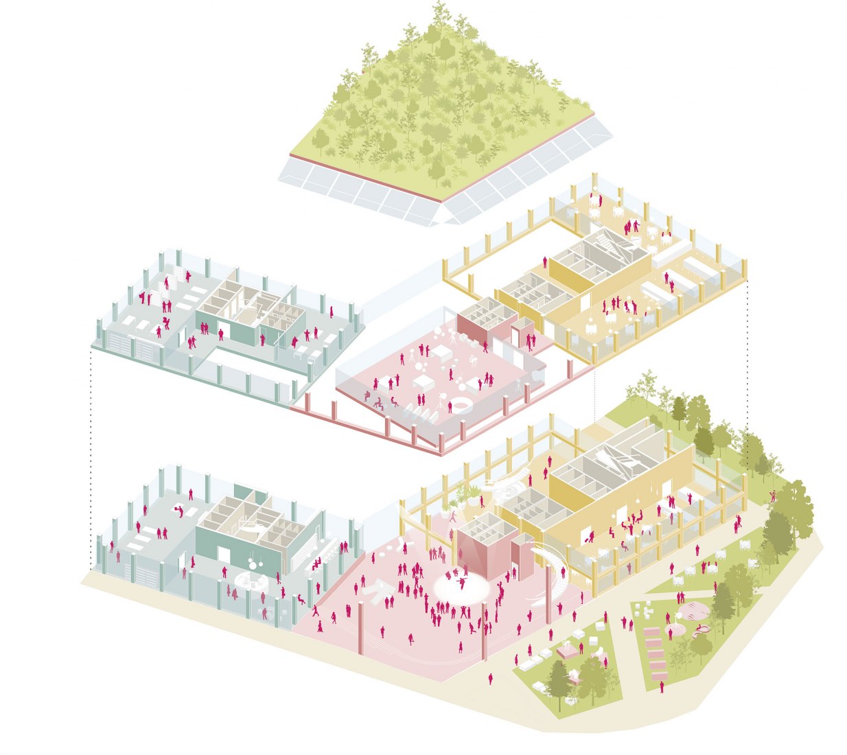 Event space. “KoolKiel” by MVRDV. Images © MVRDV