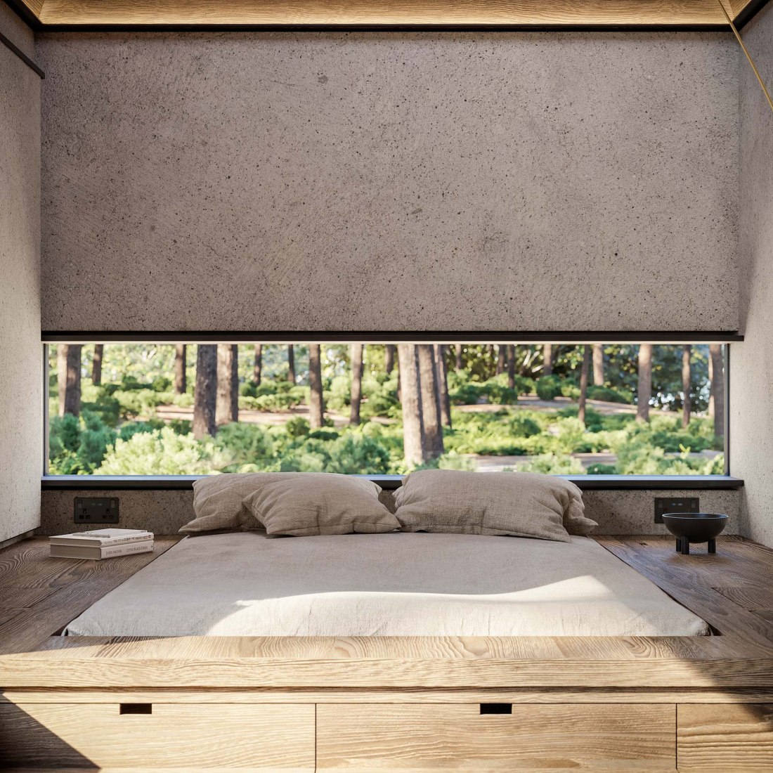 Hytte Cabins by Aylott & Van Tromp and Koto Design. Rendering by Merge Visualisation