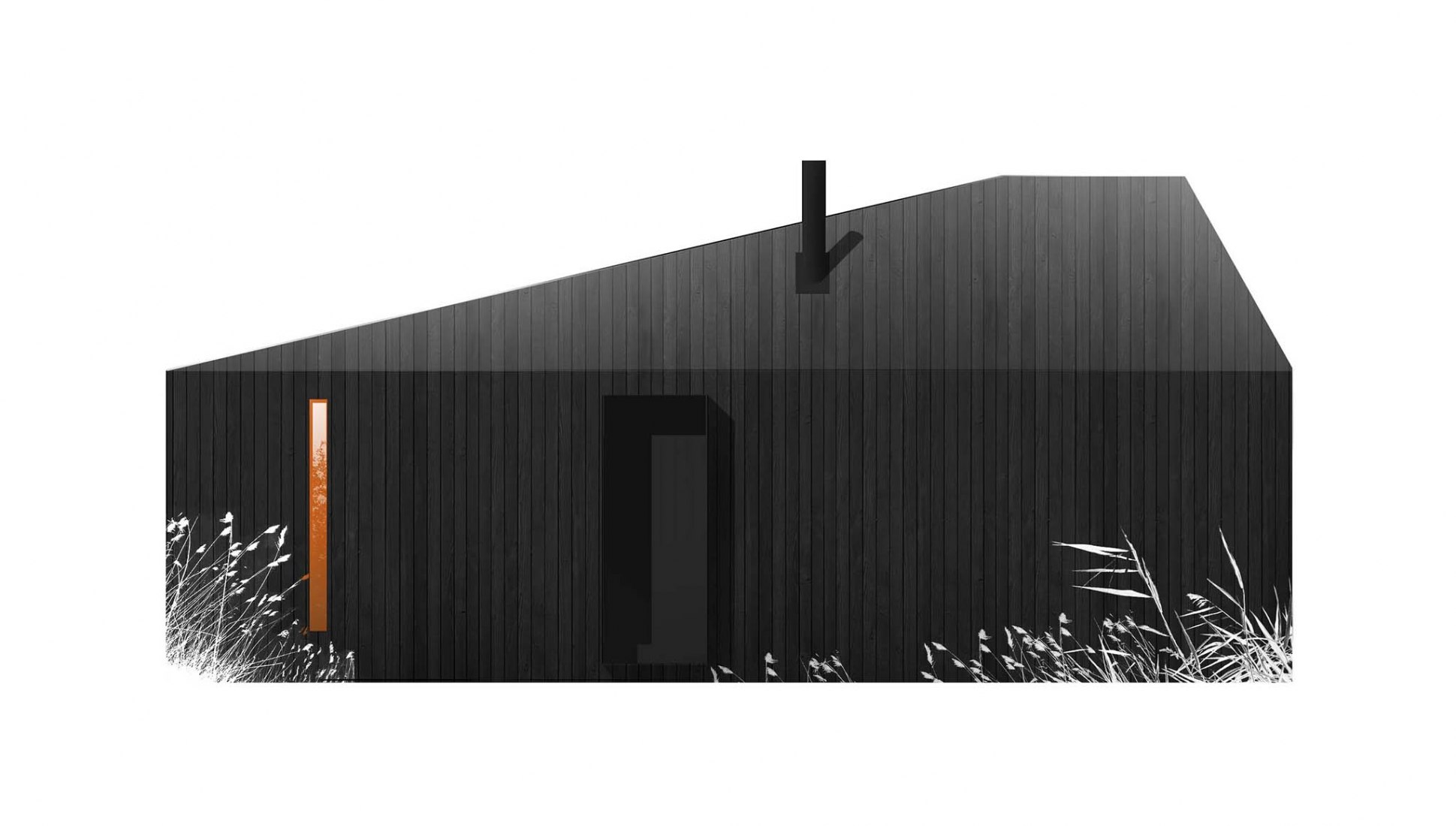 Elevation. Hytte Cabins by Aylott & Van Tromp and Koto Design