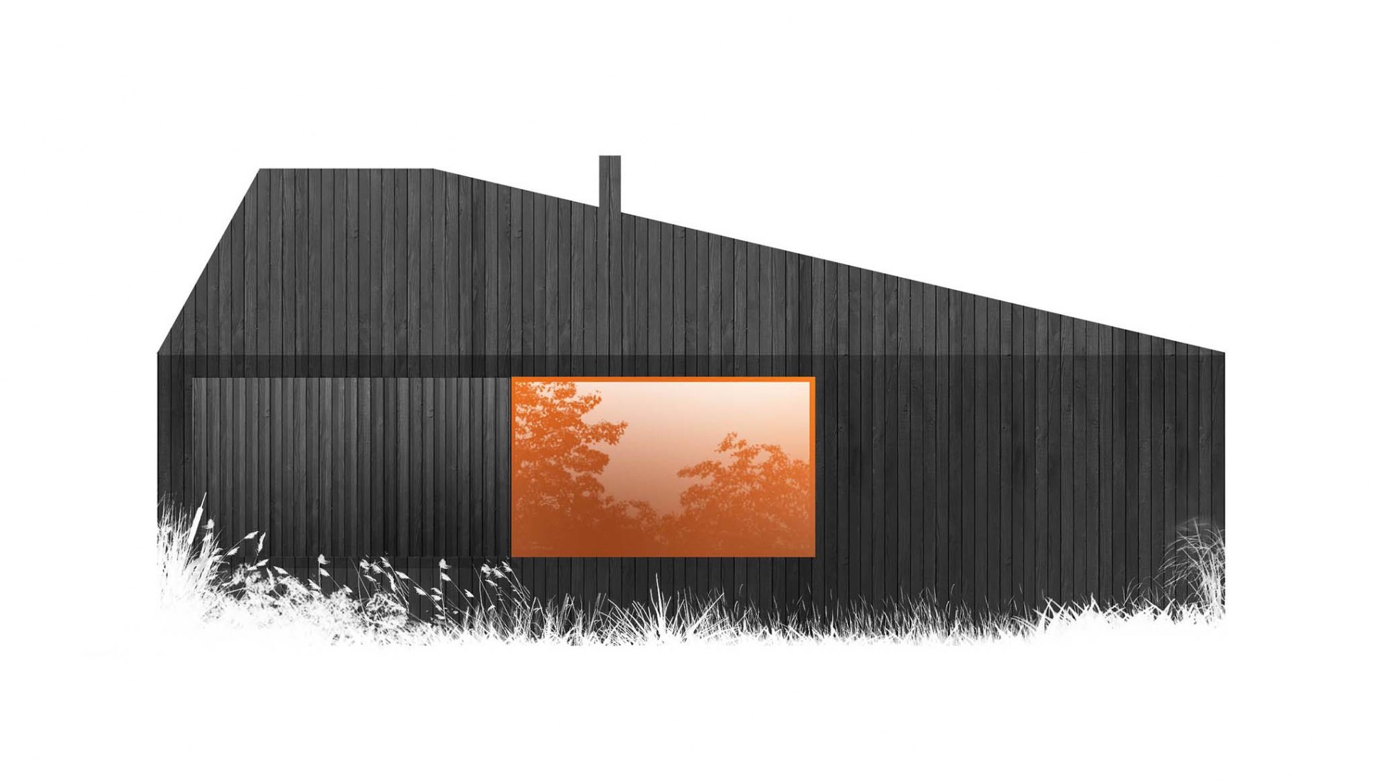 Elevation. Hytte Cabins by Aylott & Van Tromp and Koto Design