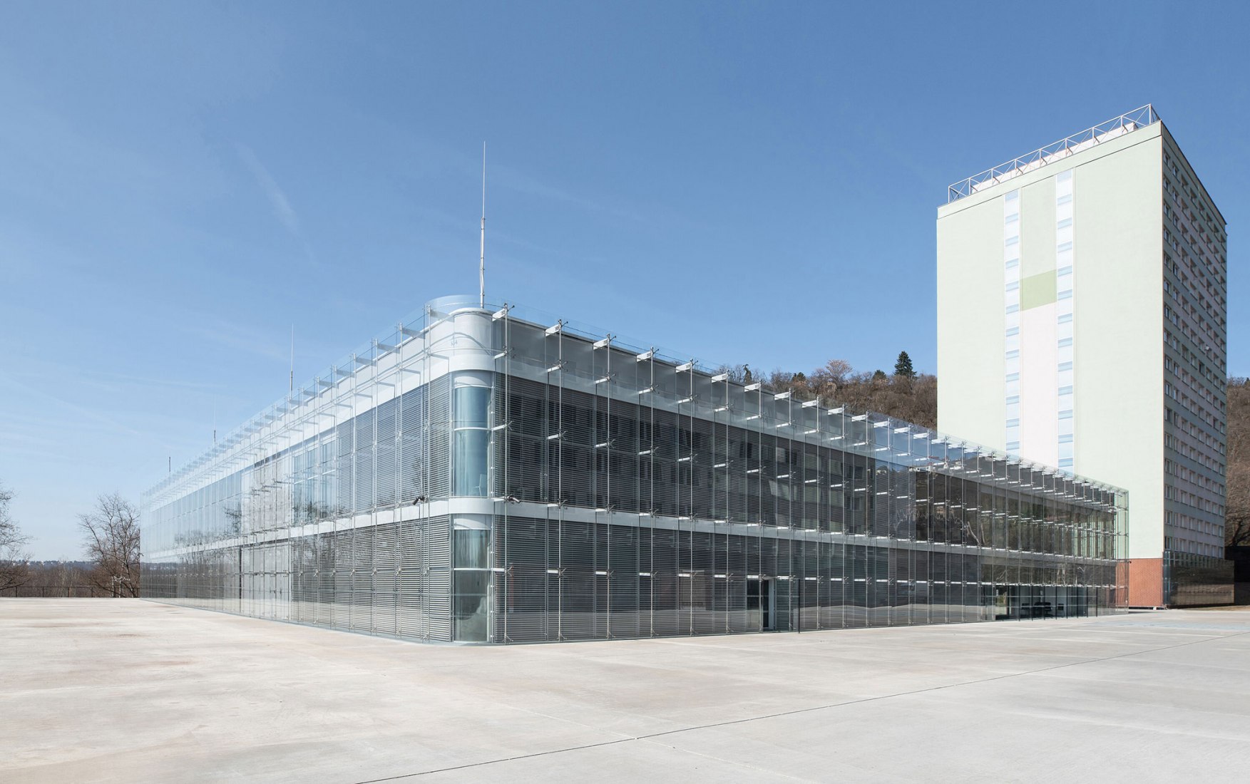 New Headquarters of the Faculty of Humanities, Charles University by Kuba & Pilař architekti. Photograph by David Korsa