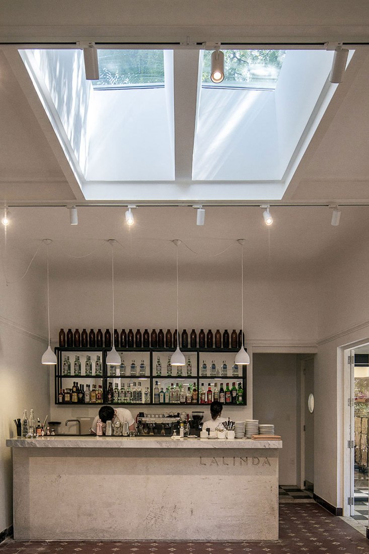 Interior view. La Linda Bakery Carrasco by Pedro Livni Architect. Photograph © Pablo Casals Aguirre