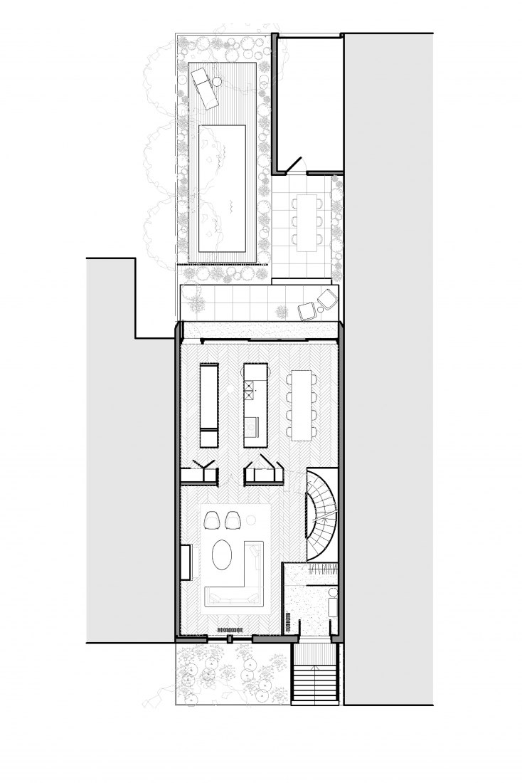 Planta baja. Maison du Parc por La Shed Architecture.