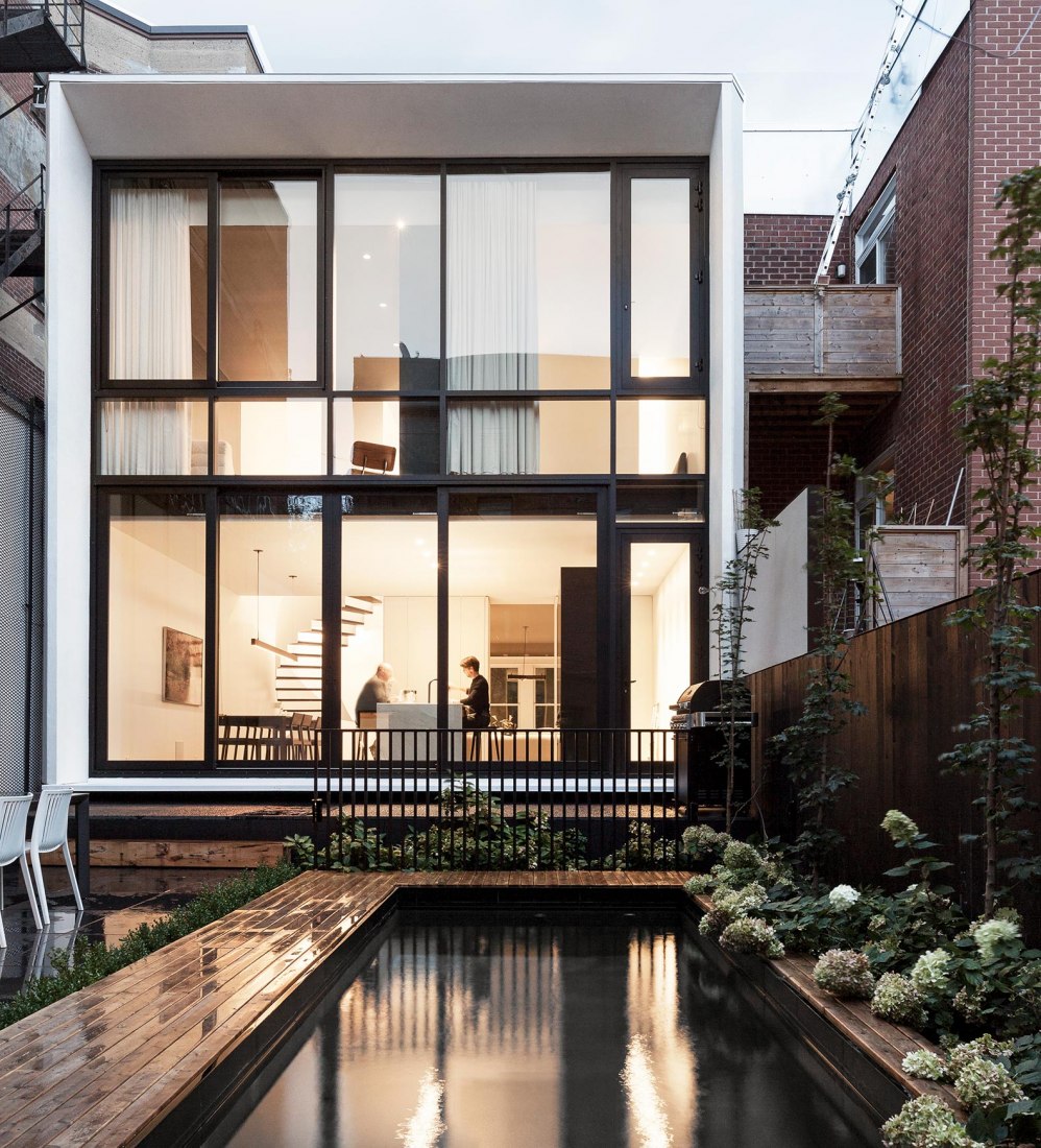 Fachada trasera. Maison du Parc por La Shed Architecture. Fotografía por Maxime Brouillet