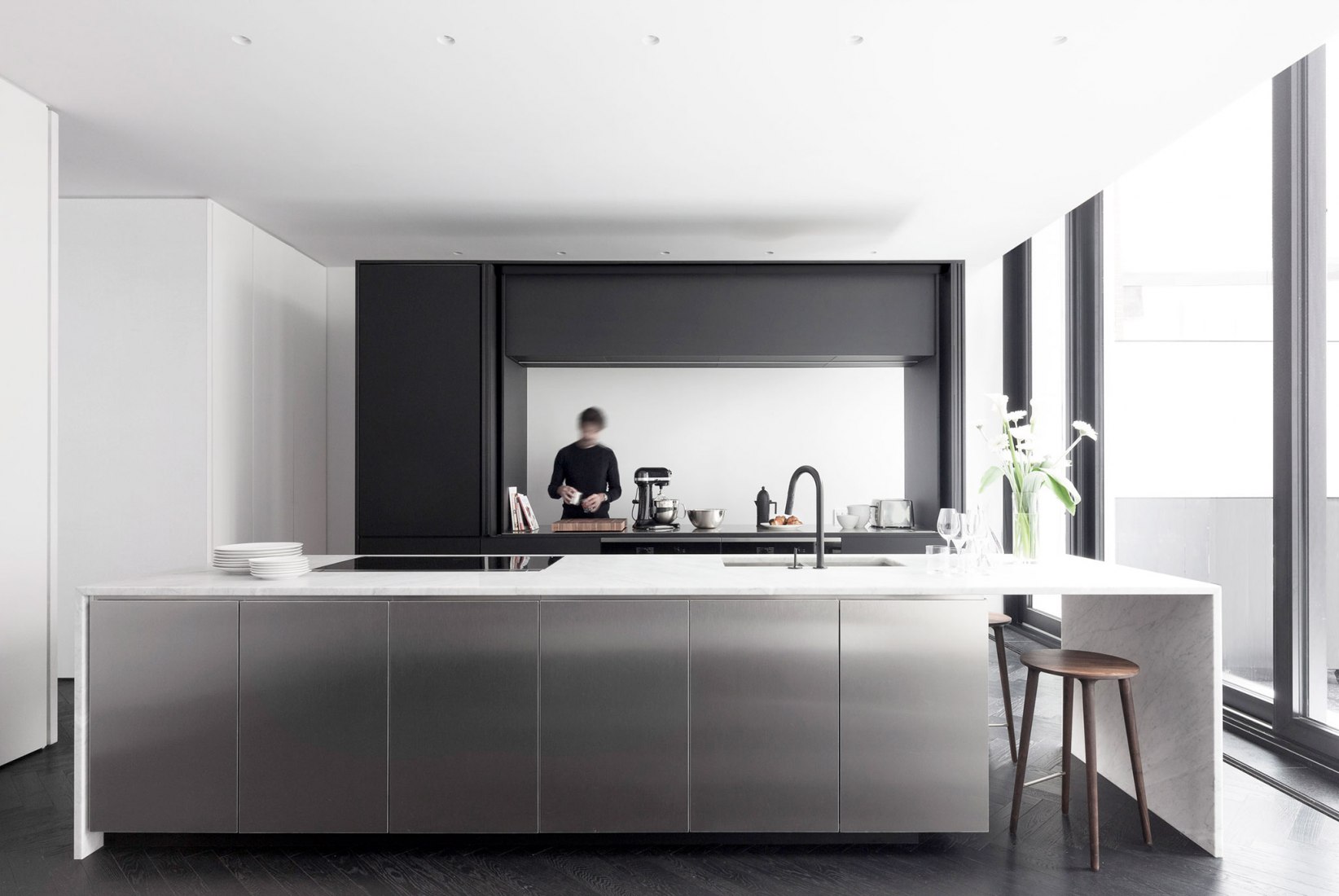 Cocina. Maison du Parc por La Shed Architecture. Fotografía por Maxime Brouillet