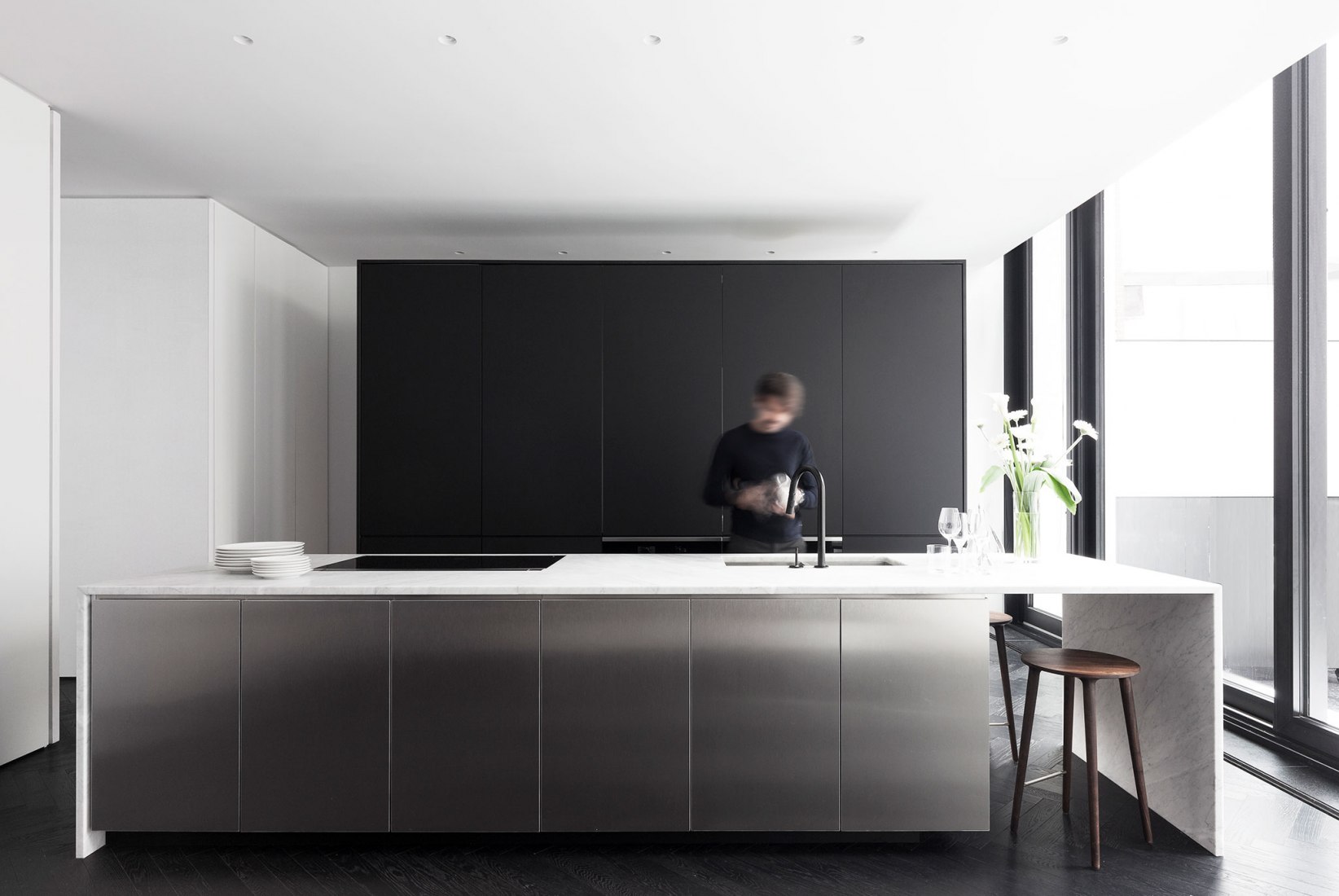 Cocina. Maison du Parc por La Shed Architecture. Fotografía por Maxime Brouillet