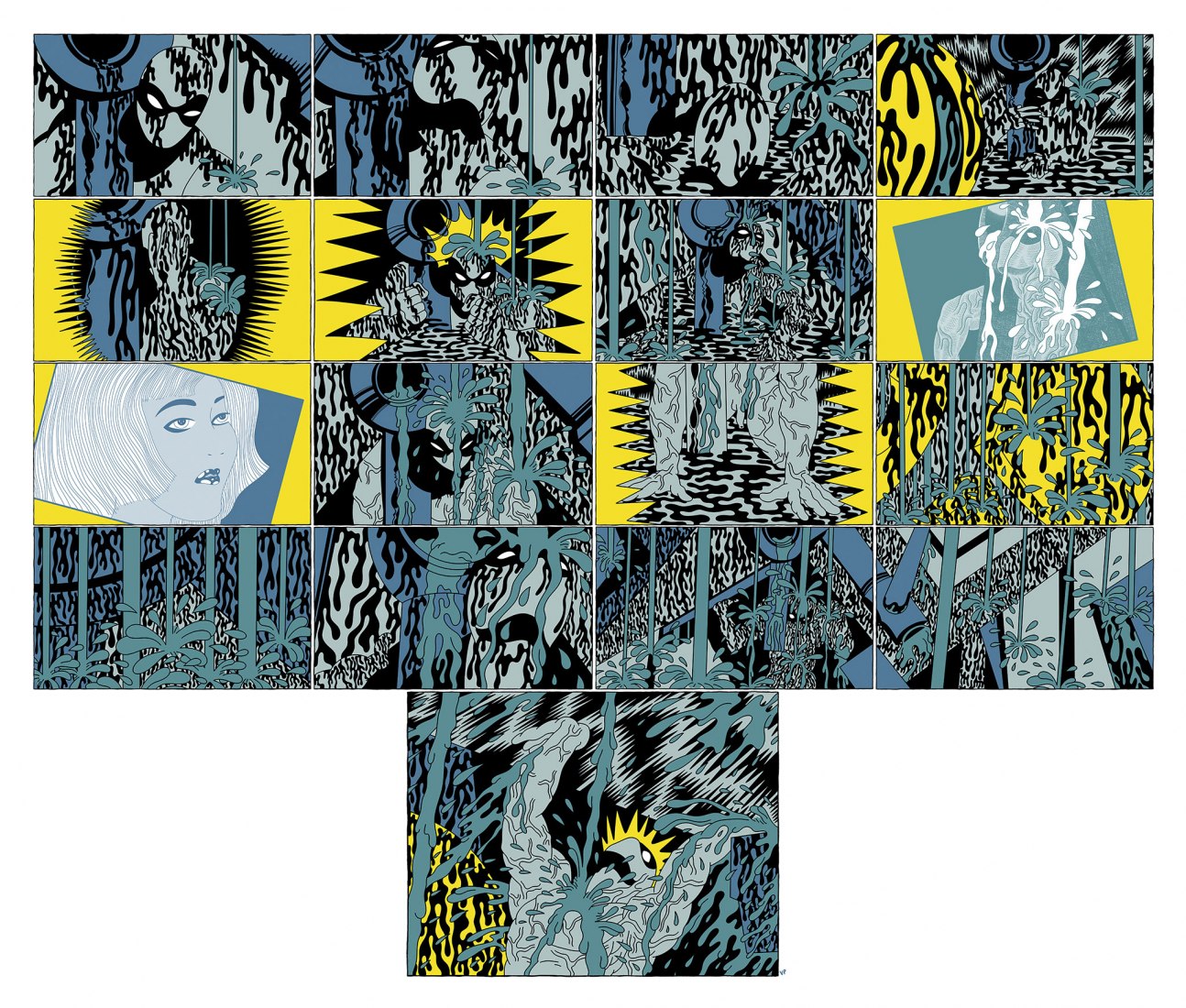 Page 4, La ciudad en viñetas, Víctor Puchalski. "La ciudad en viñetas" by Victor Puchalski