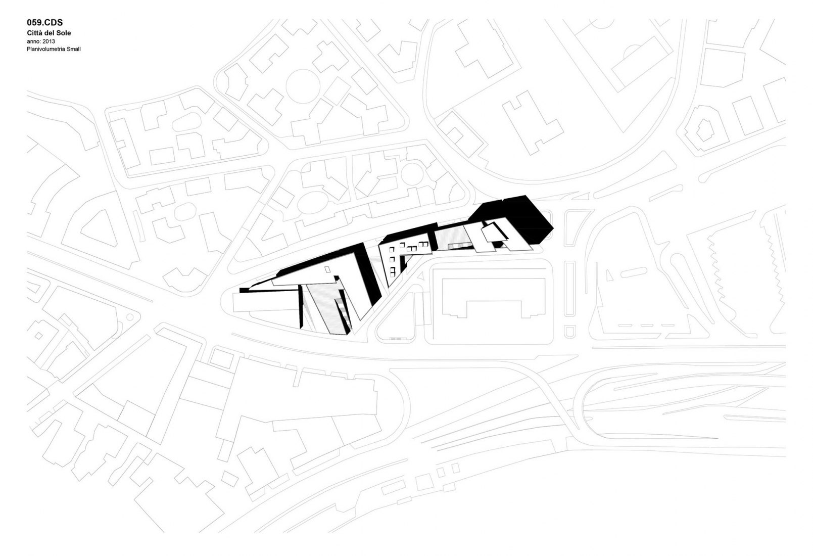 Plano de situación. Labics reconstruye la antigua estación de autobuses en "Citta del Sole" en Roma. Cortesia de los arquitectos