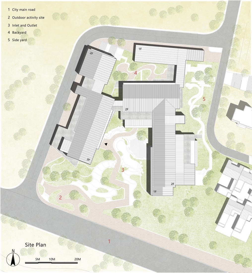 Plano de situación. Vanke Beijing Upward por Lacime Architects.