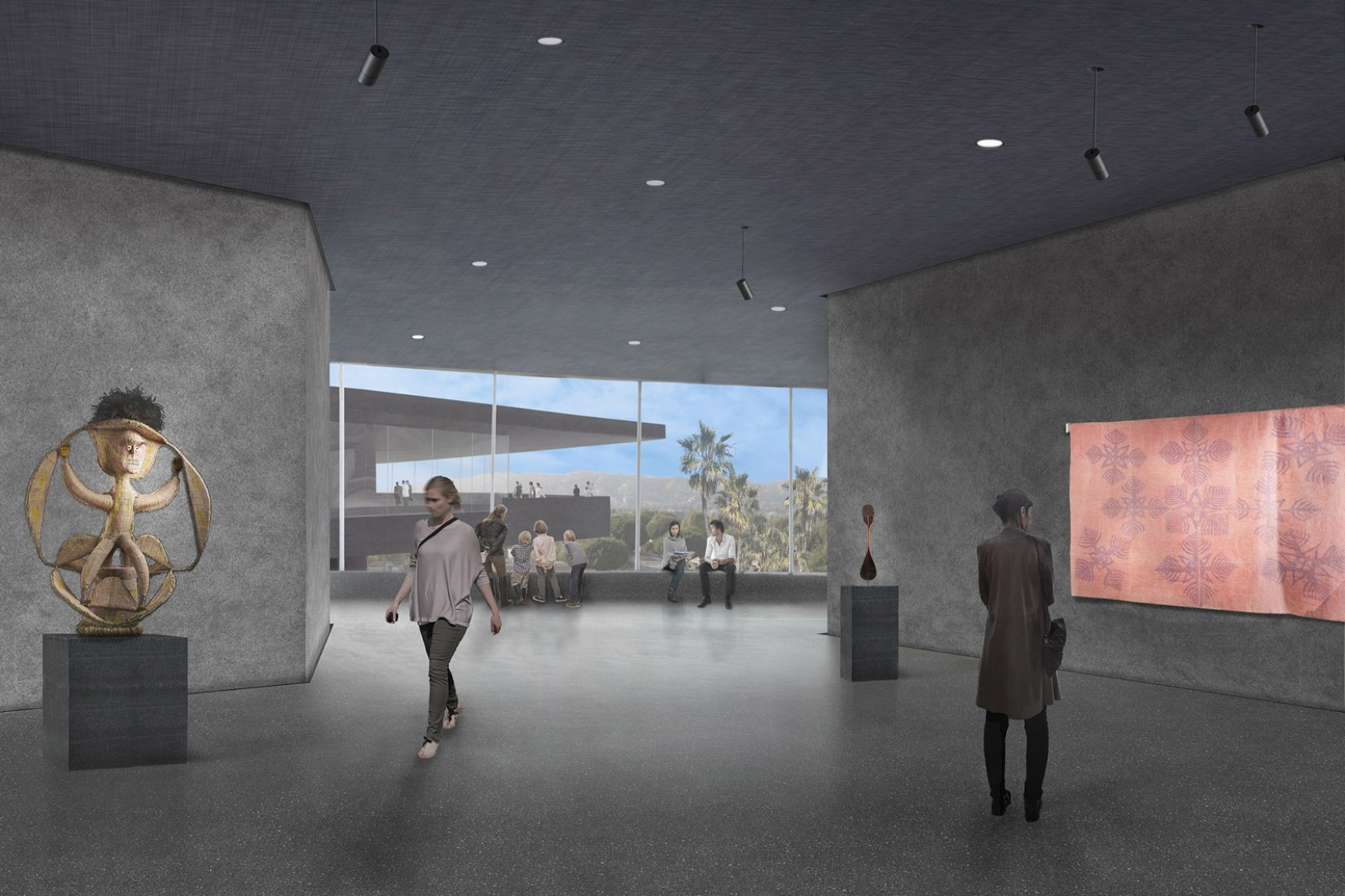 Galería Meander desde el interior. LACMA por Peter Zumthor. Imagen cortesía de LACMA.