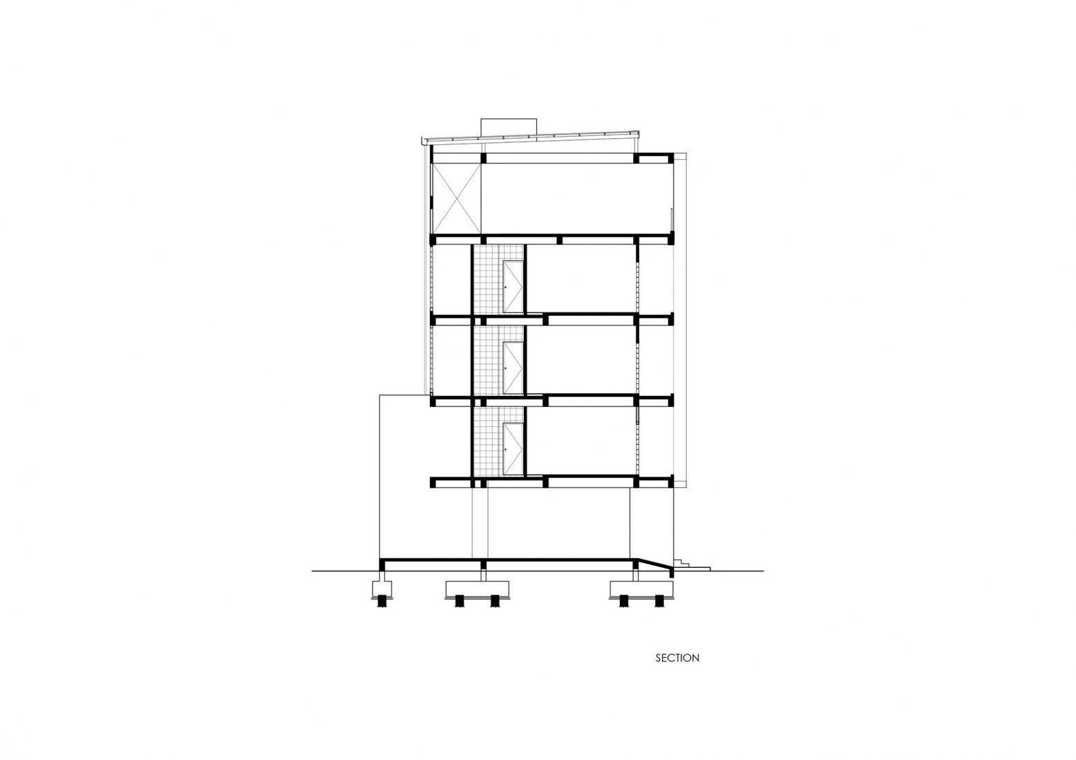 Section. LaeKhon NonBai by Junsekino Architect and Design.