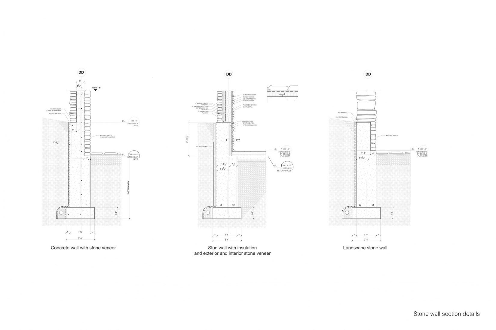 Sections. Virgin Vineyard House by LAMAS Architecture.