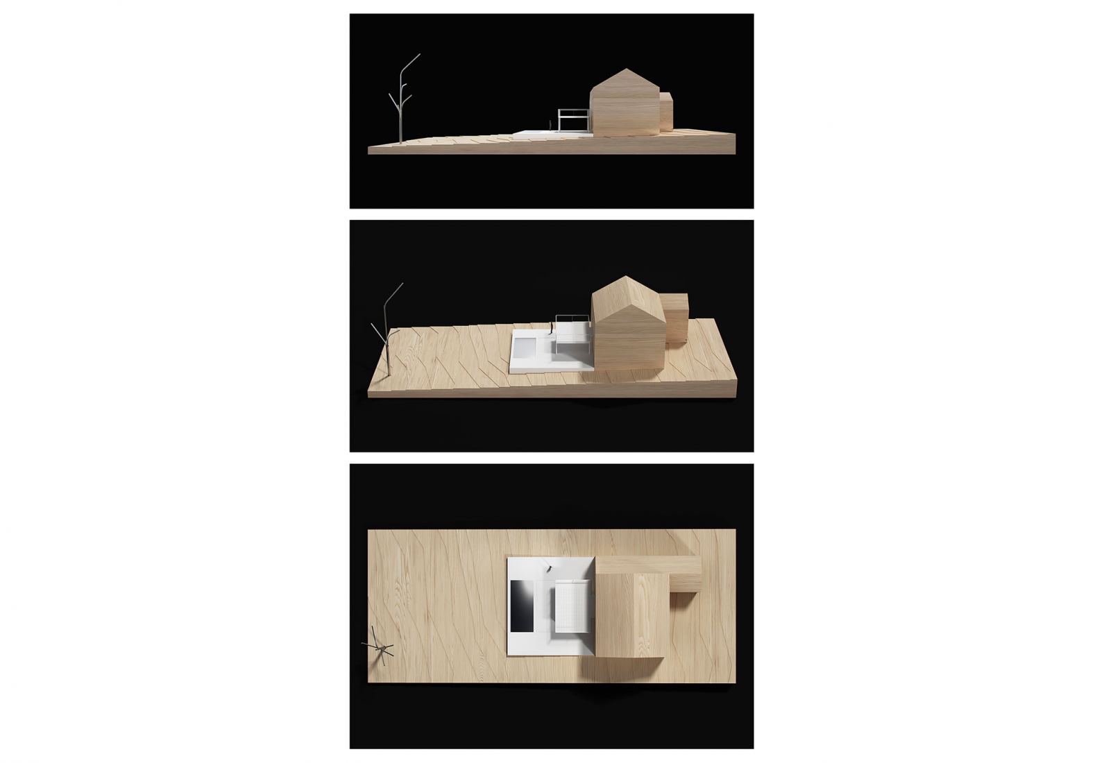 Maqueta. Piscina y reacondicionamiento de terraza por FAR Arquitectos. Fotografía por Francisco Arévalo