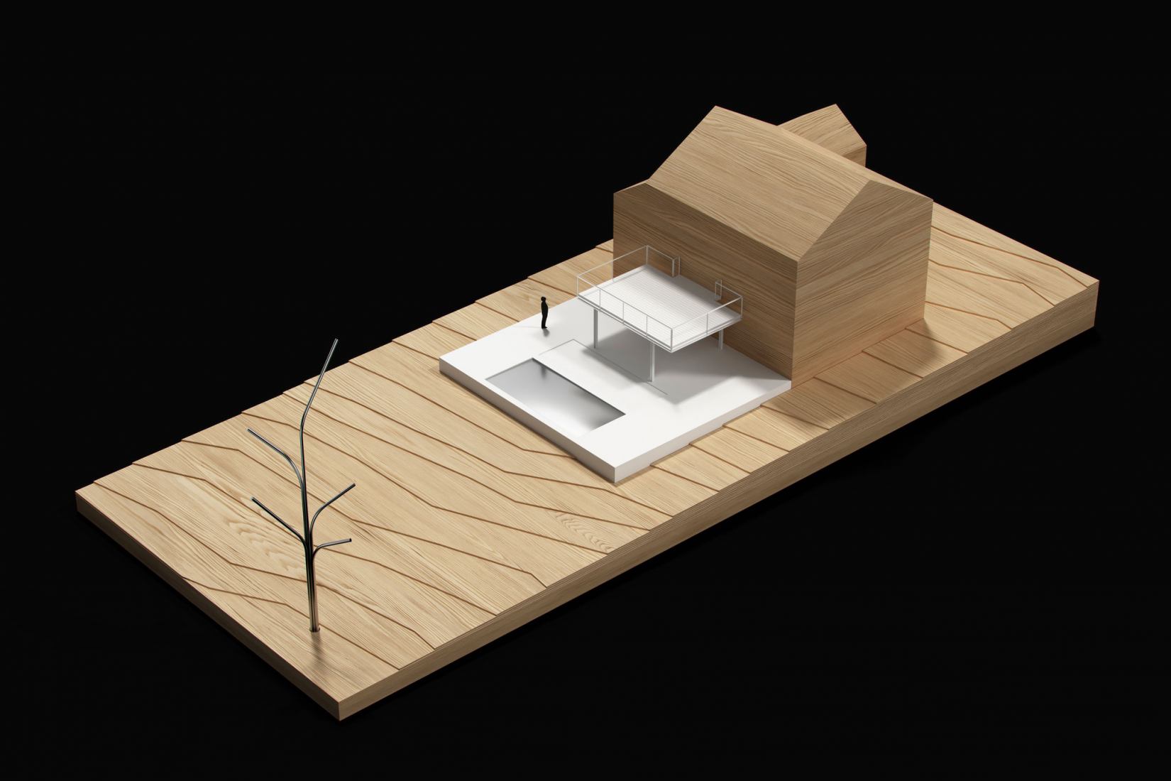 Maqueta. Piscina y reacondicionamiento de terraza por FAR Arquitectos. Fotografía por Francisco Arévalo