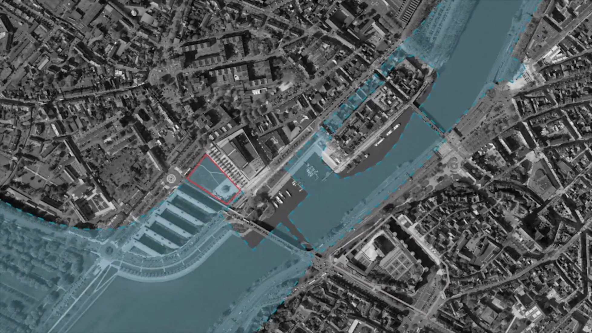 Site plan. Image Courtesy of Steven Holl / Imagine Angers