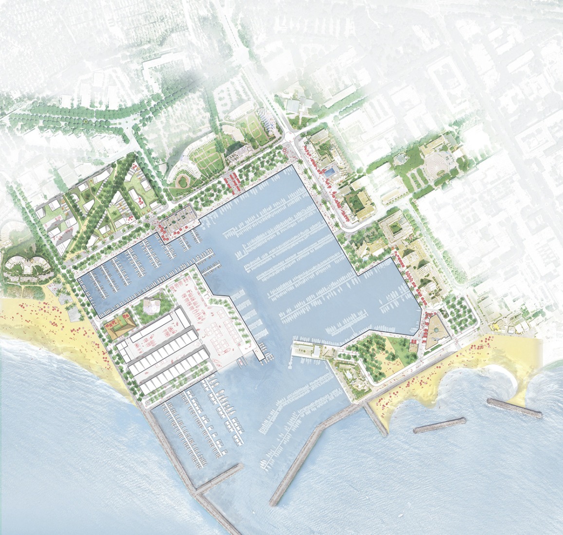 New site plan. La Ball*ade by Leclercq Associés.