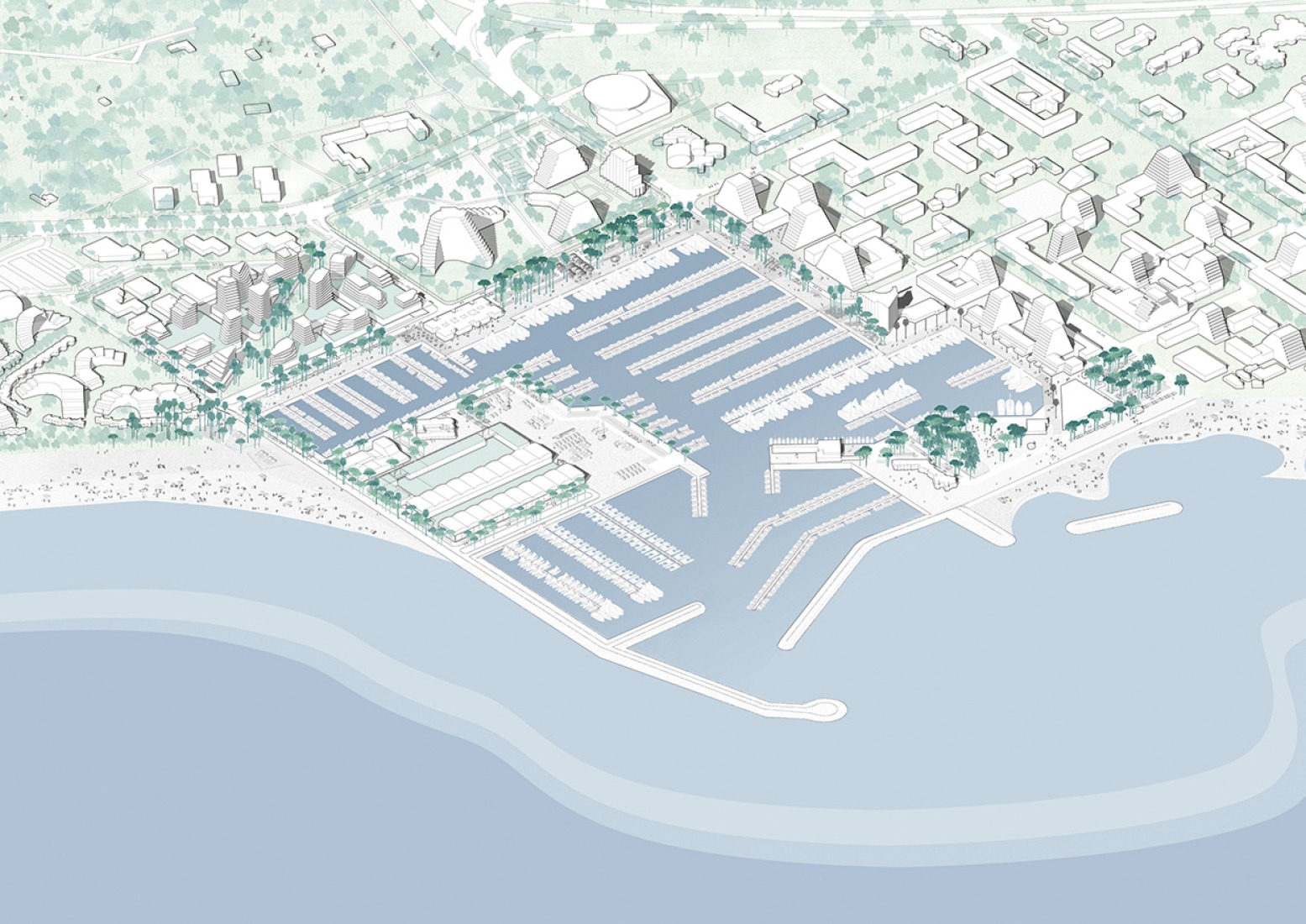 Original site plan. La Ball*ade by Leclercq Associés.