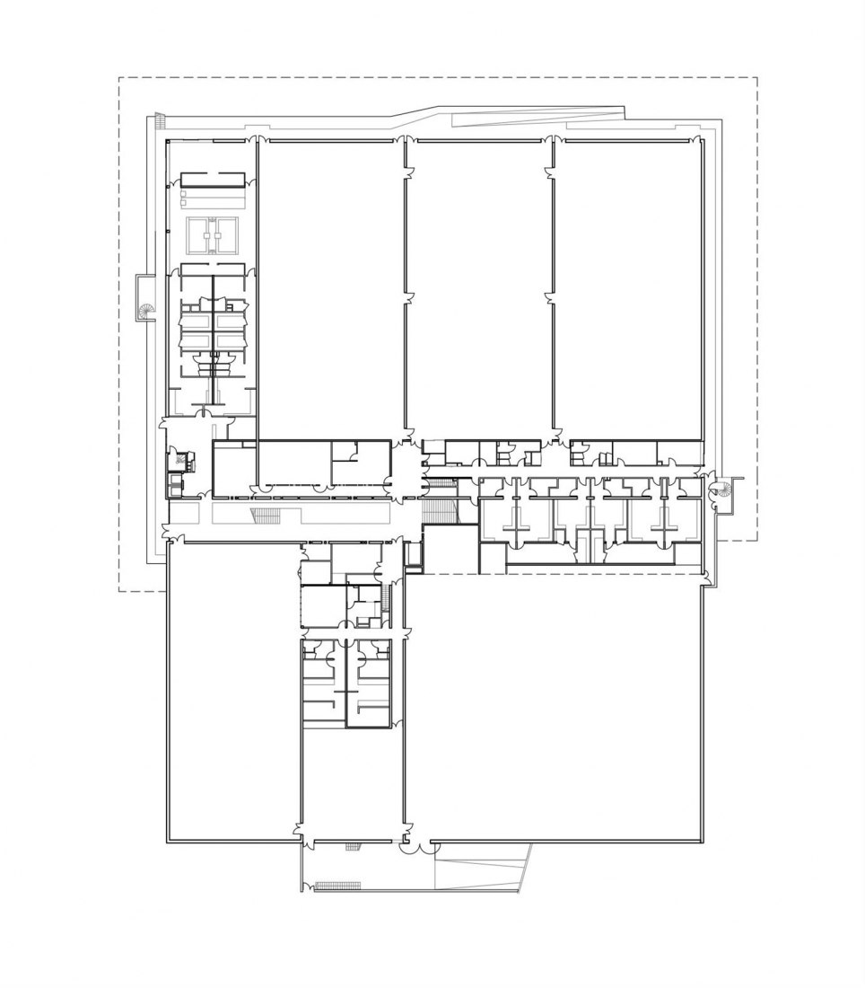Ground plan. Sport Center Paris by Leclercq Associés architecture