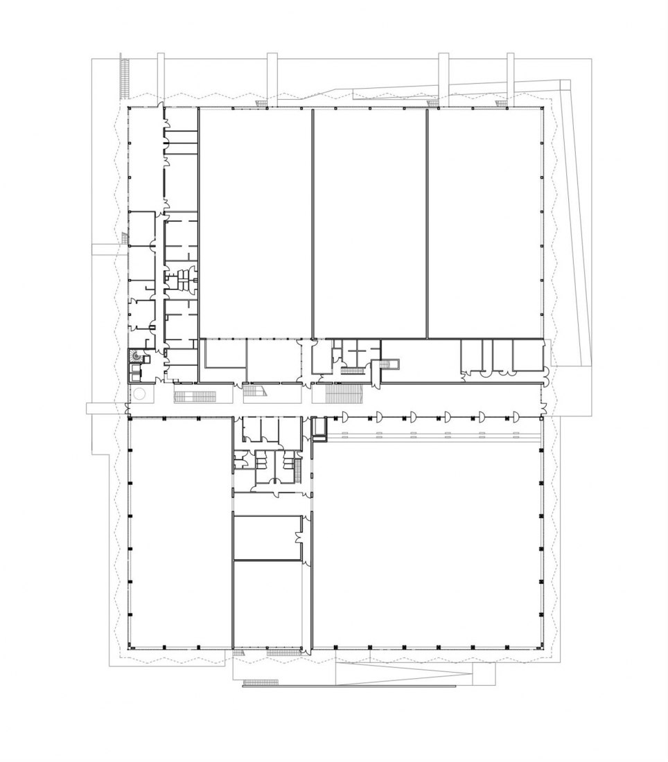 First floor. Sport Center Paris by Leclercq Associés architecture