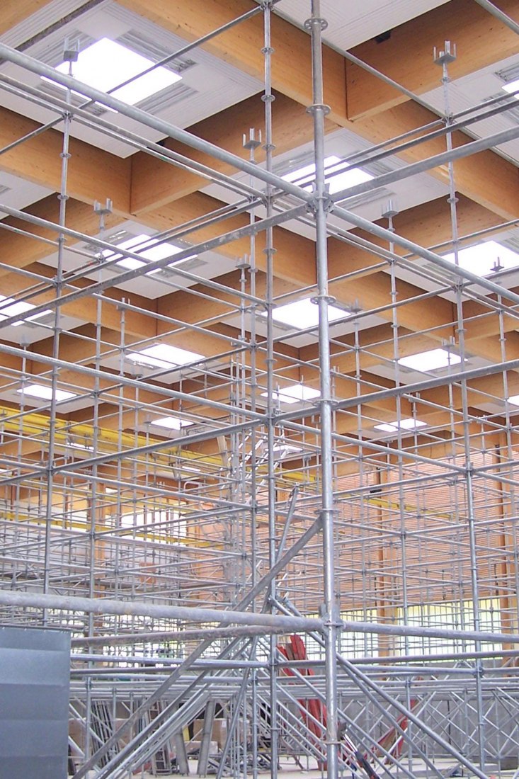 Construction site. Sport Center Paris by Leclercq Associés architecture. Photograph by Cyrille Weiner, Eric Lion, Pascal Aimar