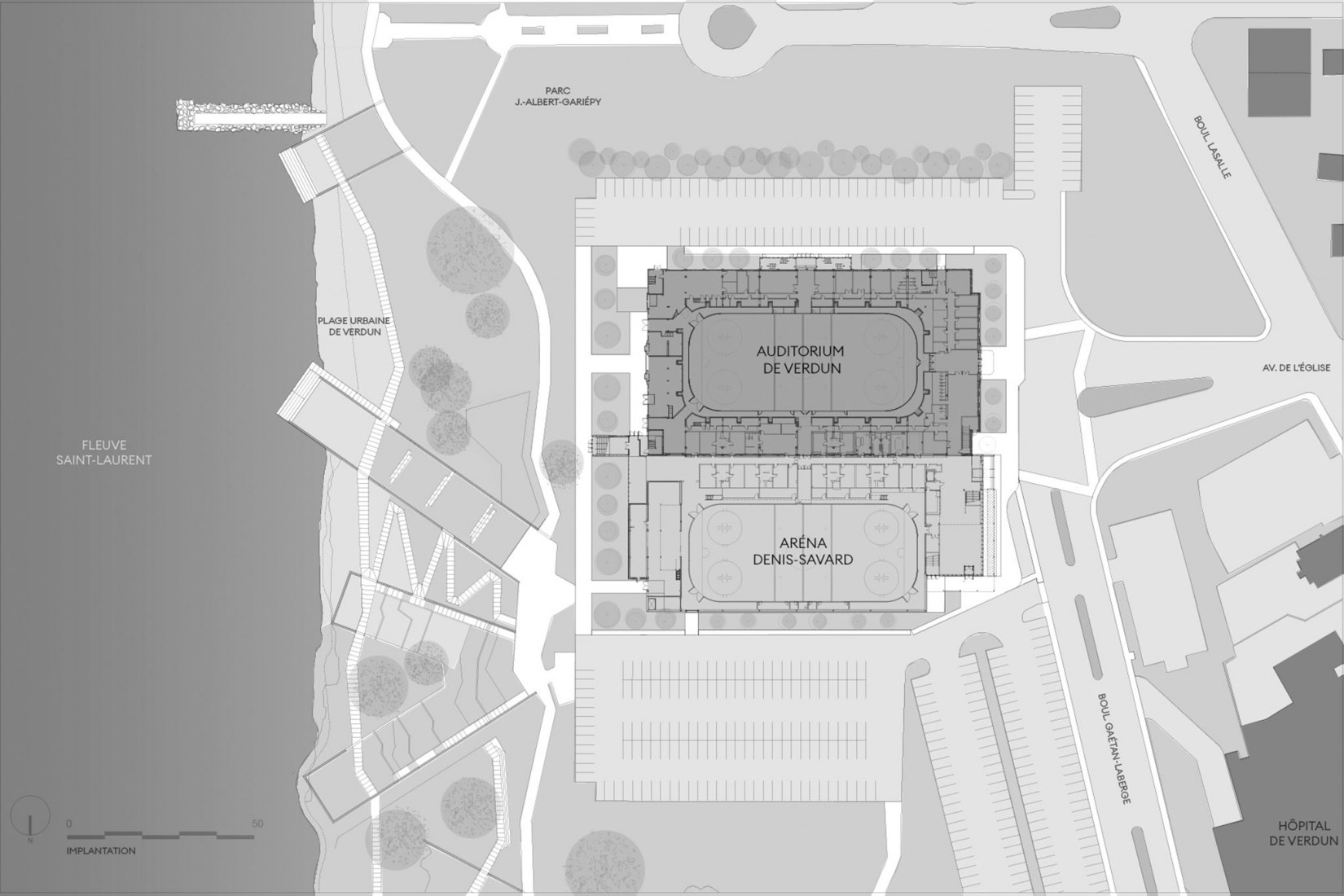 Planta de proyecto. Auditorio de Verdún por Les Architectes FABG