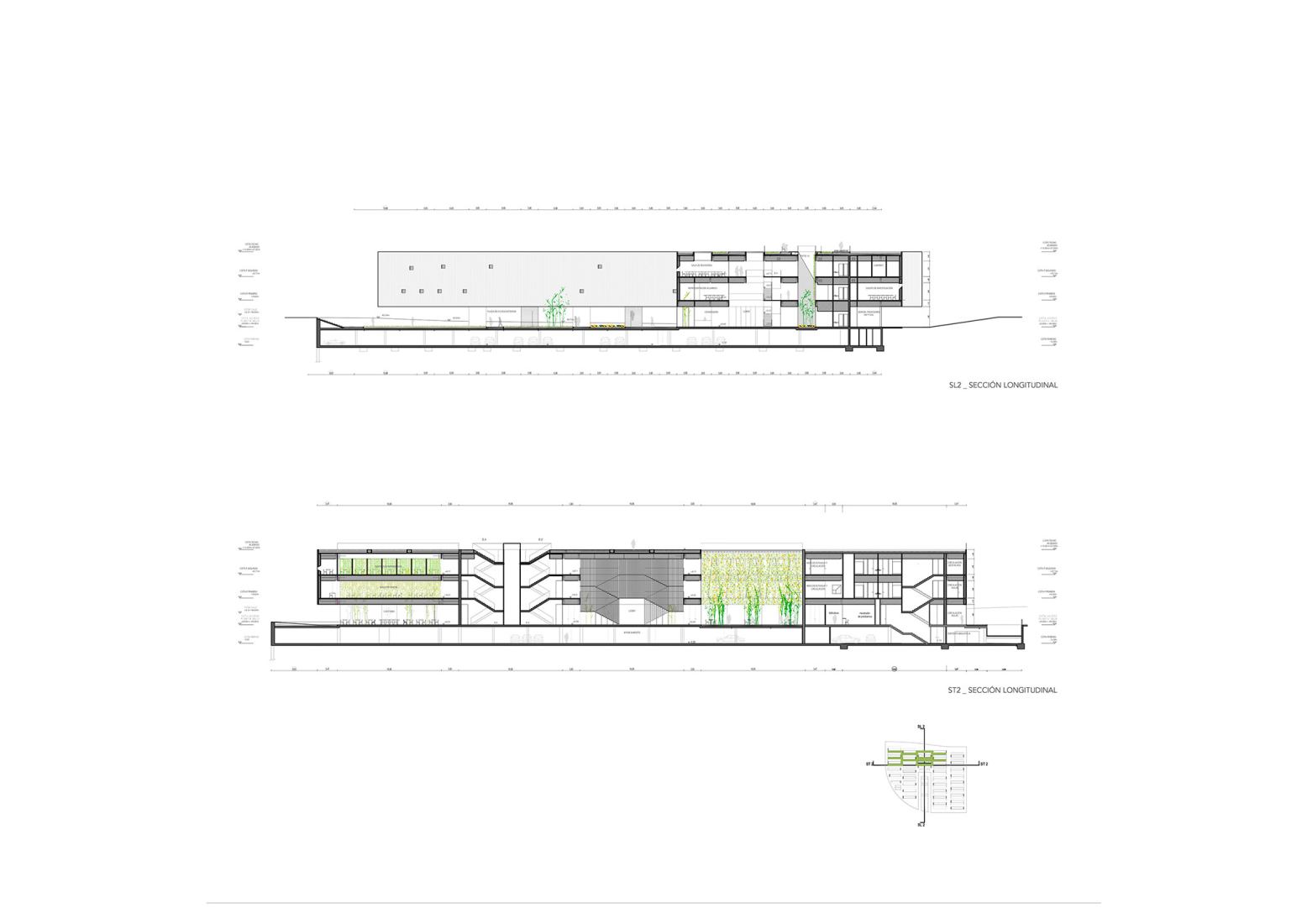 Sección 2. Universidad de Psicología y Logopedia de Málaga por Llps arquitectos.