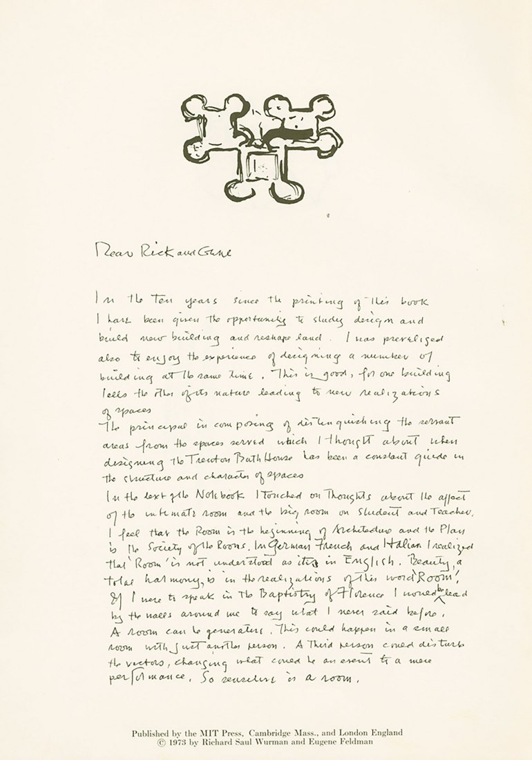 Campaign to reissue 'The Notebooks and Drawings of Louis I. Kahn'. Image courtesy of Designers & Books