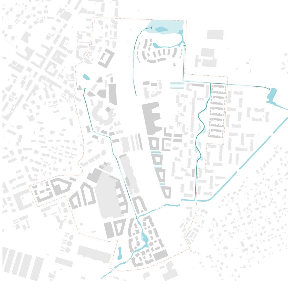 Blue infrastructure. Riihimäki Station Area Master Plan by Arkkitehdit LSV, Jolma Architects, TUPA architecture, Nomaji maisema-arkkitehdit, and Ramboll Finland. 