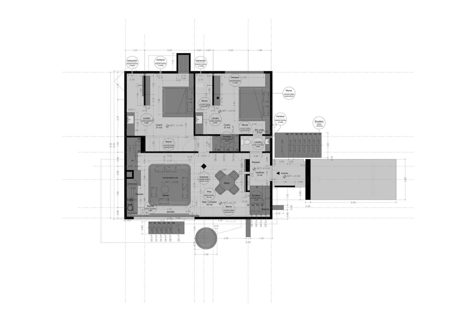 Un refugio brutalista en el bosque. Casa Alférez por Ludwig Godefroy ...