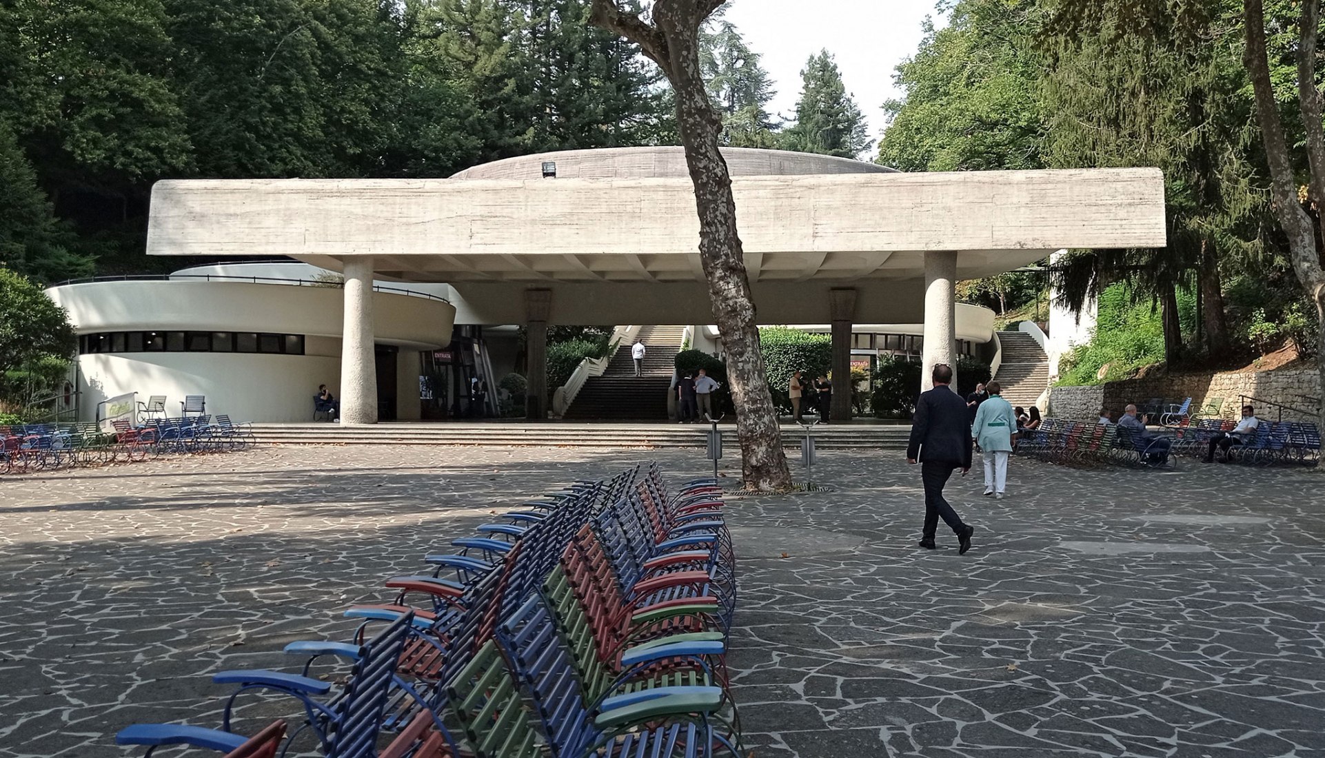 Bonifacio VIII thermal waters complex in Fiuggi by Luigi Moretti. Photograph by Eleonora Carrano