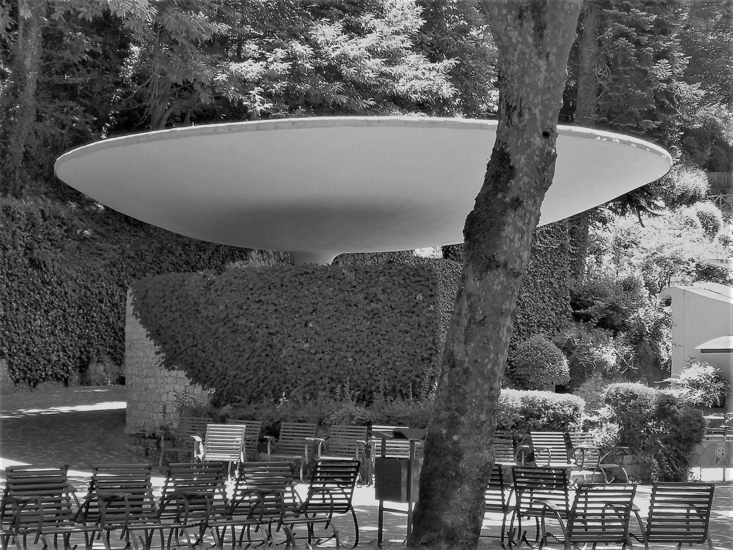 Bonifacio VIII thermal waters complex in Fiuggi by Luigi Moretti. Photograph by Eleonora Carrano