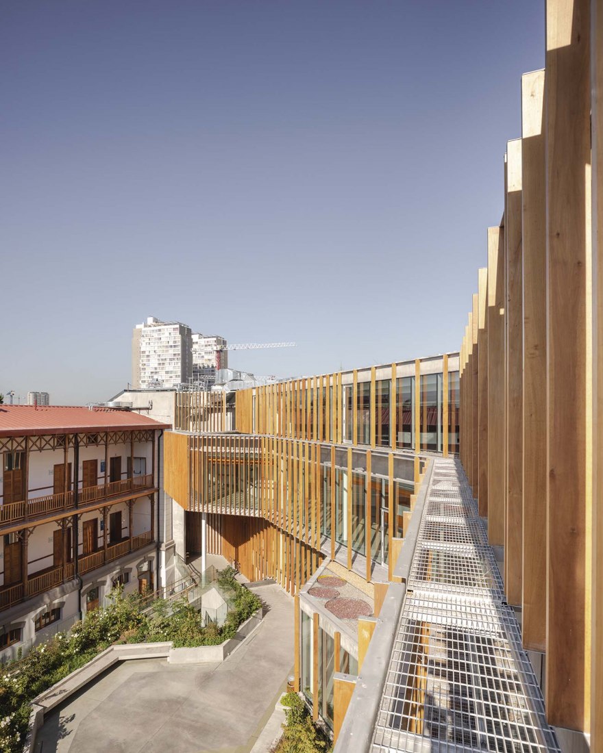 Matta Sur Community Centre + CESFAM by Luis Vidal + Arquitectos. Photograph by Aryeh Kornfeld.