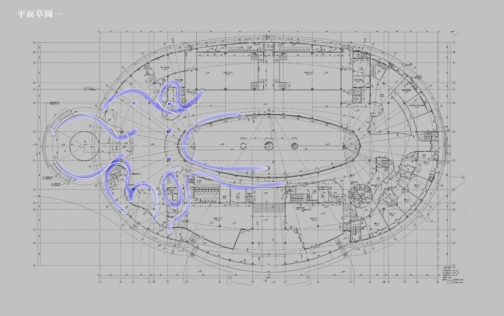 Floor plan - diagram. DongFengYun Hotel Mi'Le — MGallery by Luo Xu + CCD.