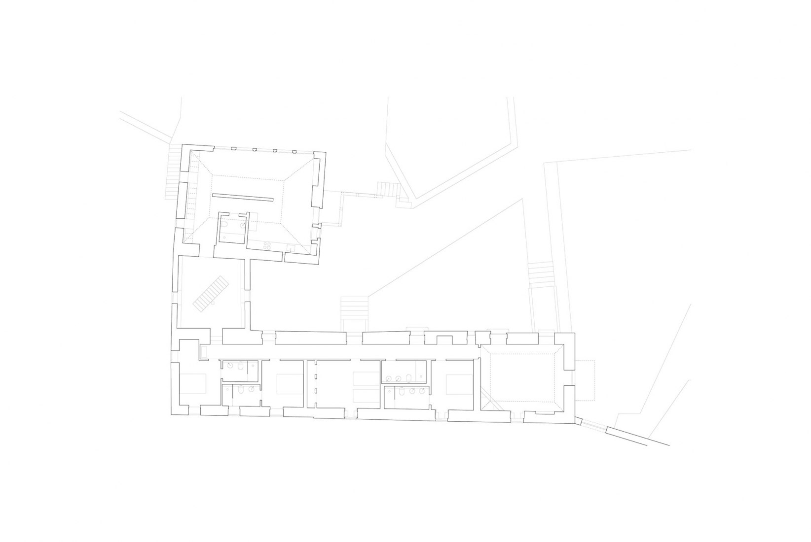 Ground floor plan. Zebros country house by M-AO.