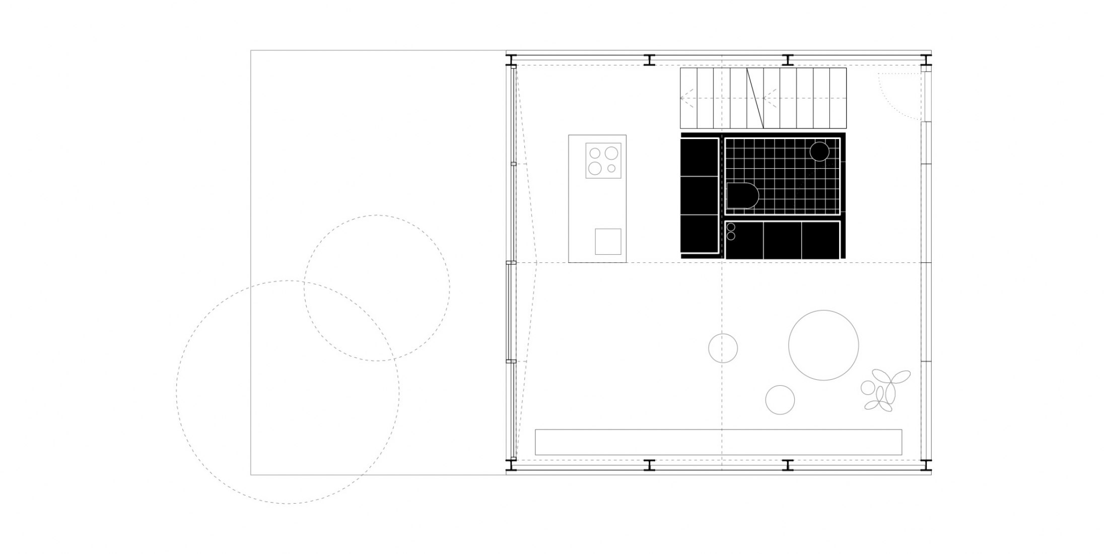 Ground floor plan. Collumpio House by MACH.