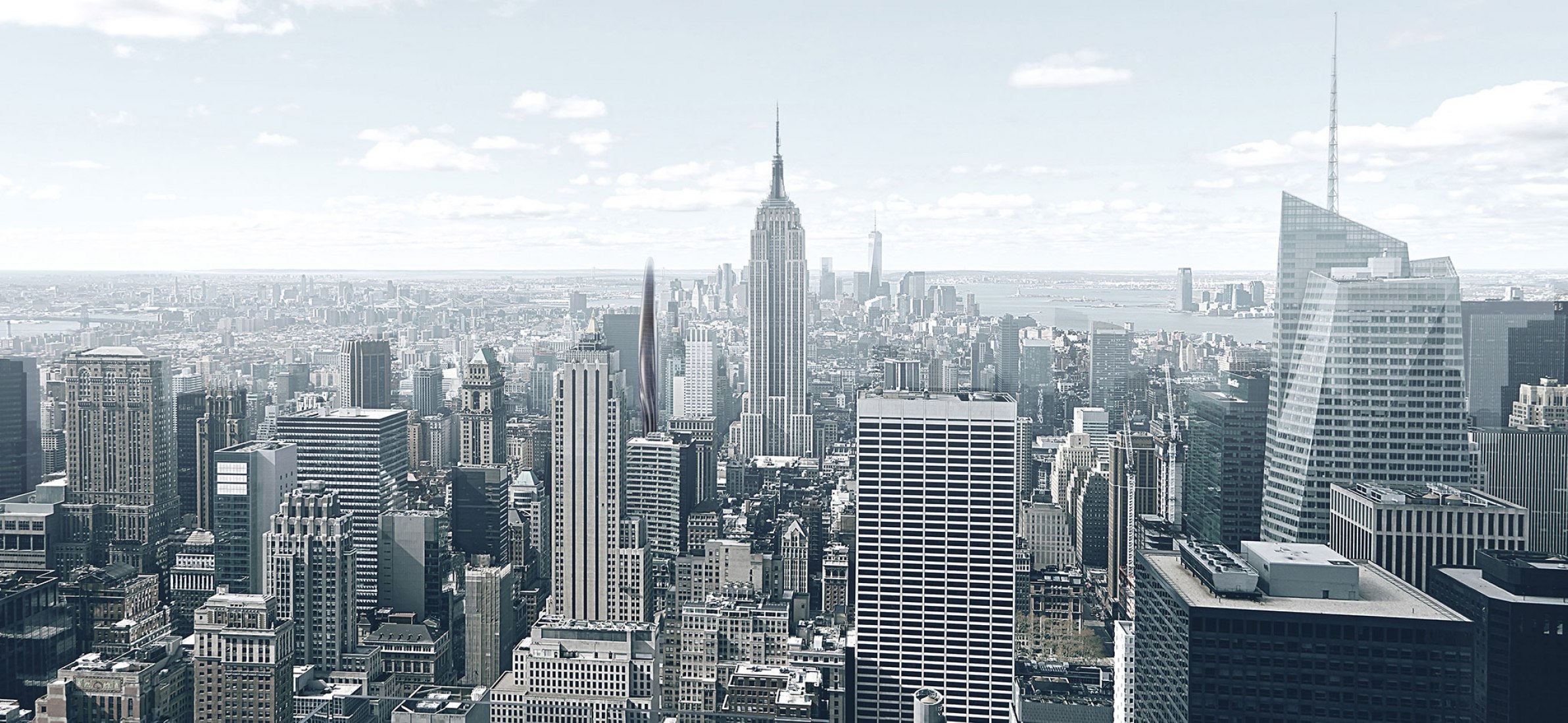 Visualización. MAD Architects suaviza el horizonte de la ciudad de Nueva York con 'East 34th'