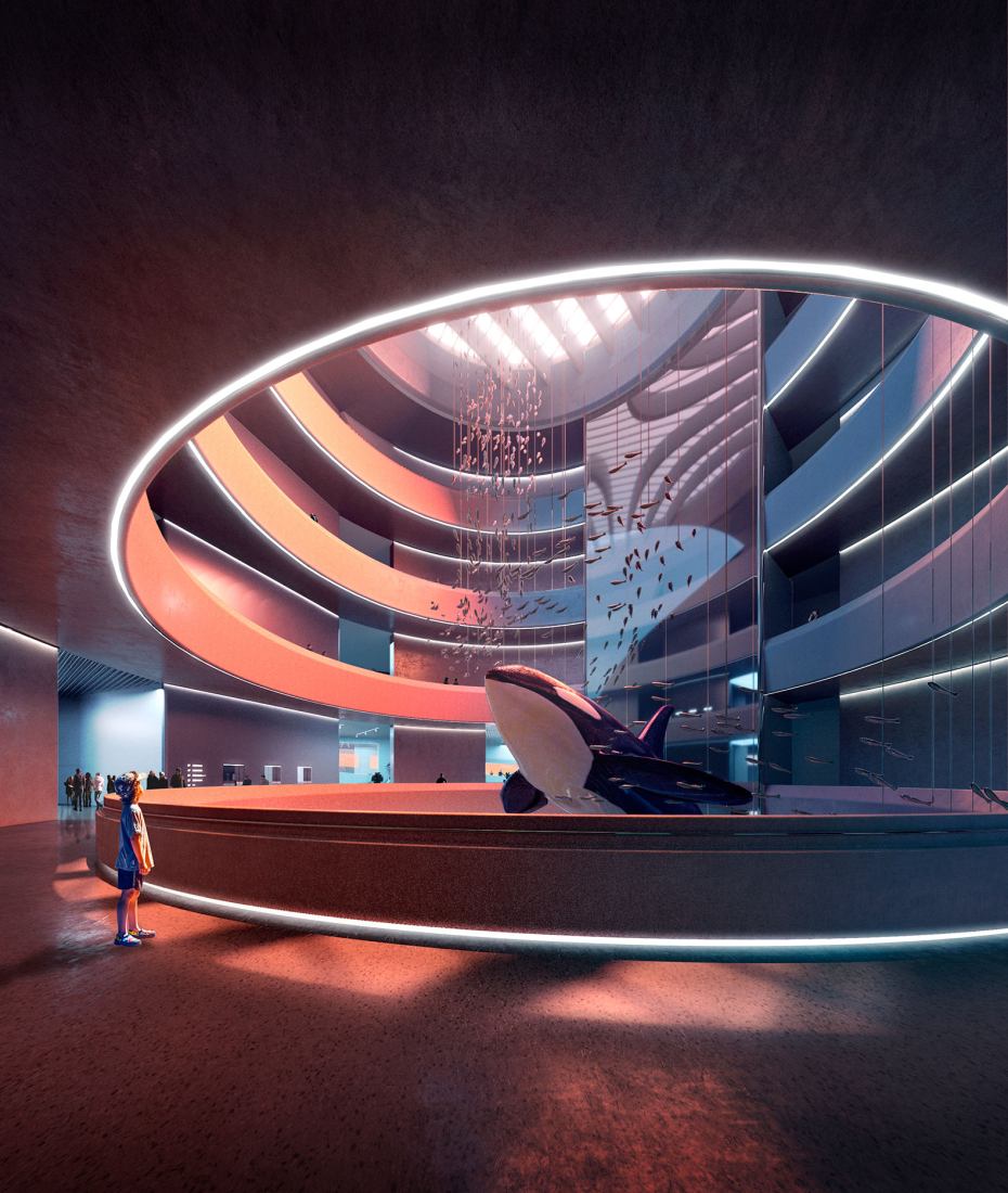 Rendering. The Hainan Science Museum by Ma Yansong/MAD Architects.