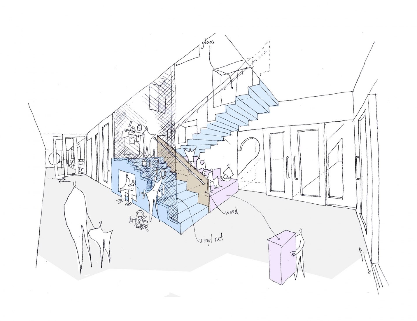 Sketch. Maebong Daycare Center by Daniel Valle Architects