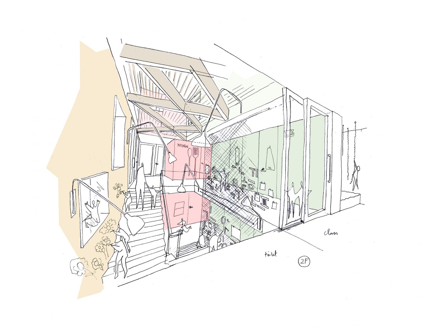Sketch. Maebong Daycare Center by Daniel Valle Architects