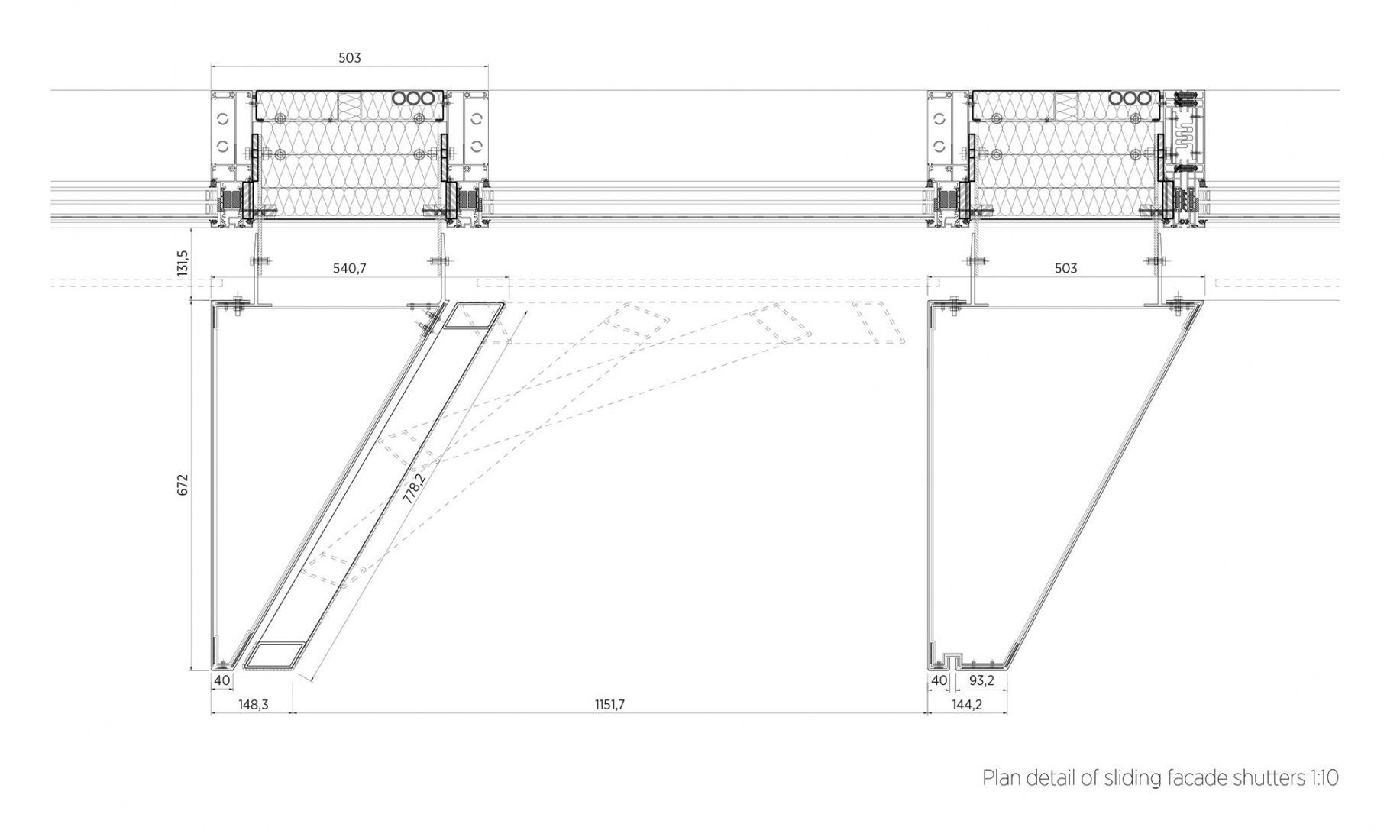 Detail. The Maersk Tower by C.F. Møller Architects.