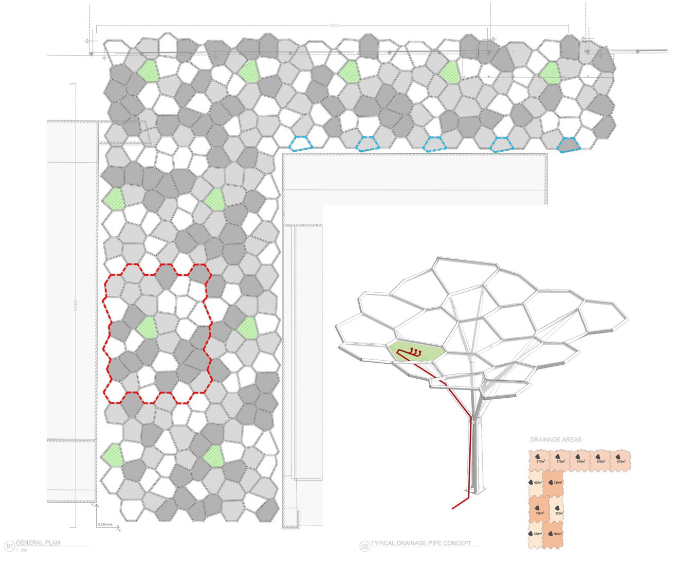 General plan. New Entrance Re Teodorico by Massimo Maffeis.