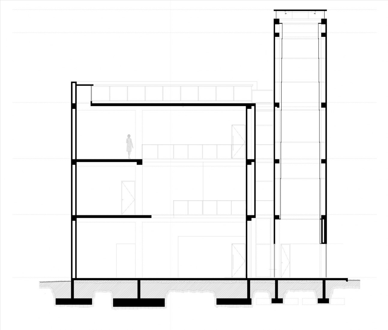 Section. Museum of Freedom and Human Rights by Mallol Arquitectos.