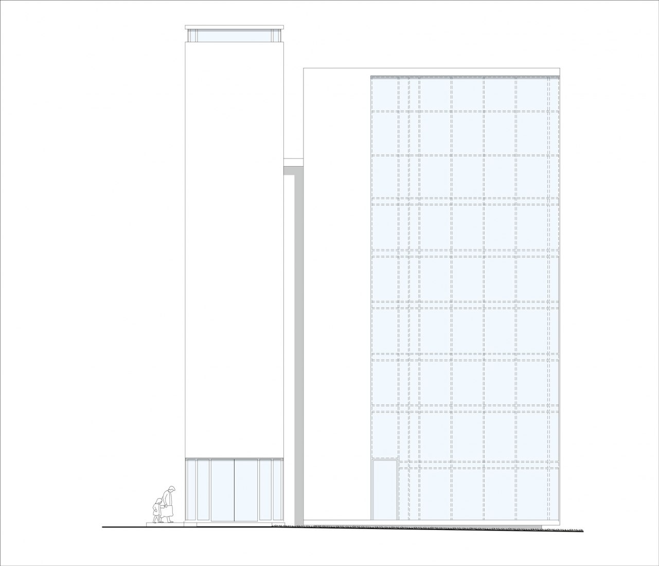 Elevation. Museum of Freedom and Human Rights by Mallol Arquitectos.