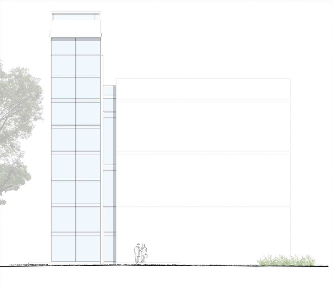 Elevation. Museum of Freedom and Human Rights by Mallol Arquitectos.