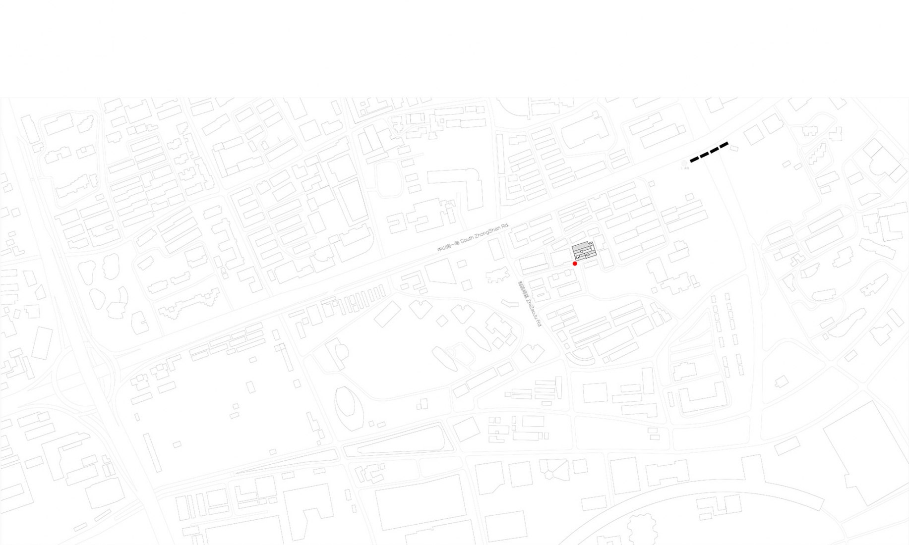 Plano de situación. Mandela Co-Working por RoarcRenew. Cortesía de RoarcRenew
