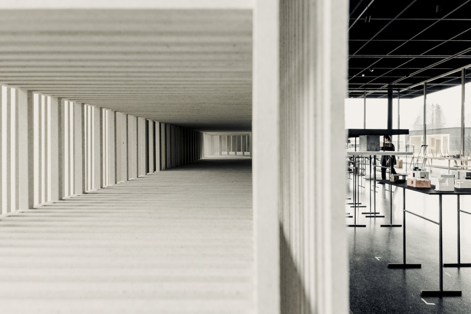 Exhibition view. Werkraum Haus. Andelsbuch, Bregenzerwald, Austria.
