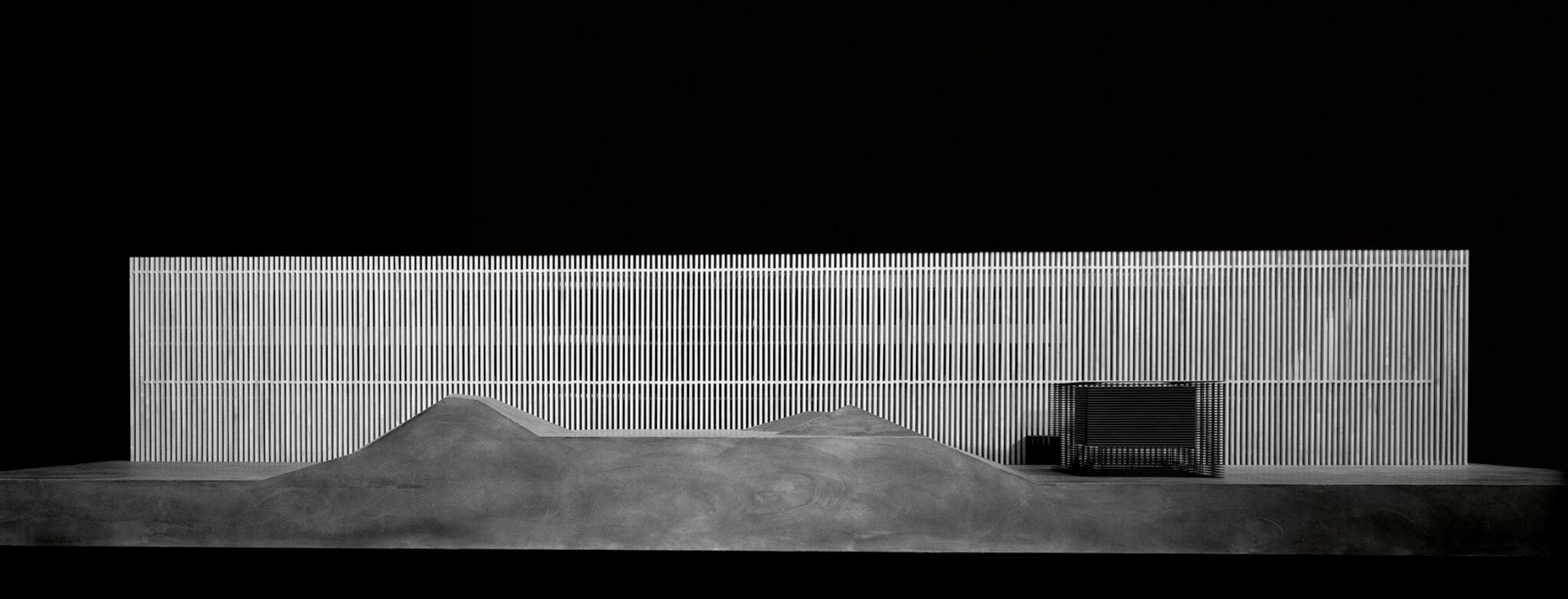 Maqueta de estudio, Topographie des Terrors. Fotografía por Atelier Peter Zumthor.