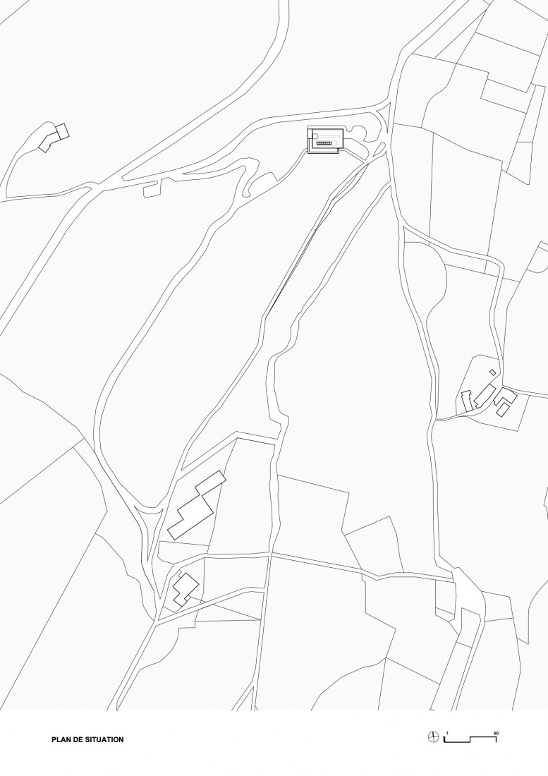 Plano de situación. Les Davids por Atelier Marc Barani.