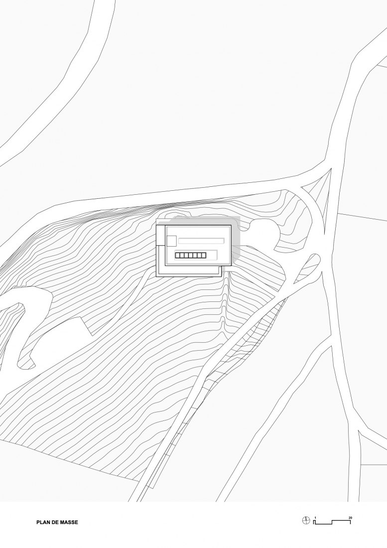 Plano de localización. Les Davids por Atelier Marc Barani.