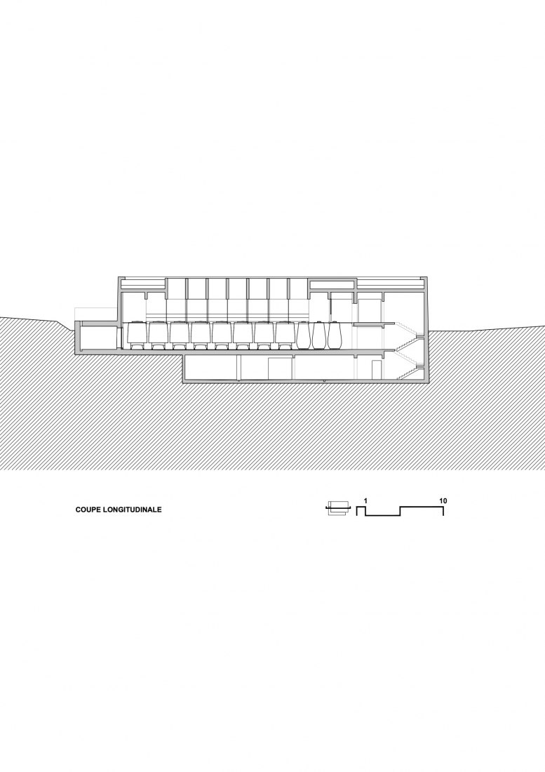 Sección. Les Davids por Atelier Marc Barani.loor plan. Les Davids by Atelier Marc Barani.